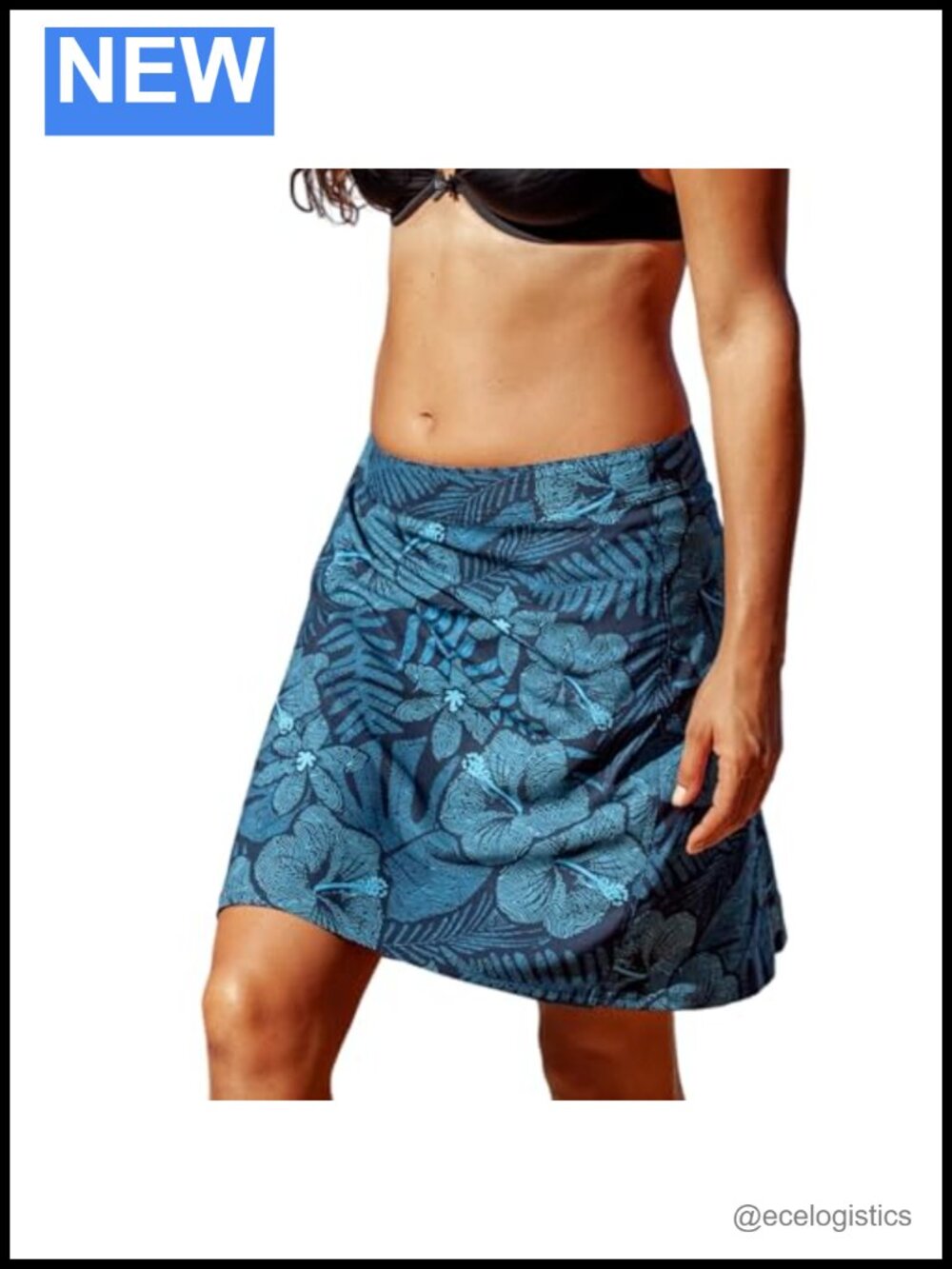 Wrap Skirt with Pocket Quick-Dry Velcro Closure Lightweight Travel Skirt